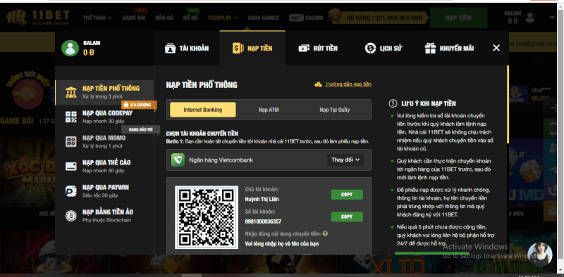 Đa dạng với rất các hình thức thanh toán hiện nay