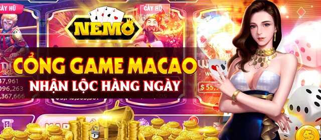 Giao diện cổng game Nemo Vin