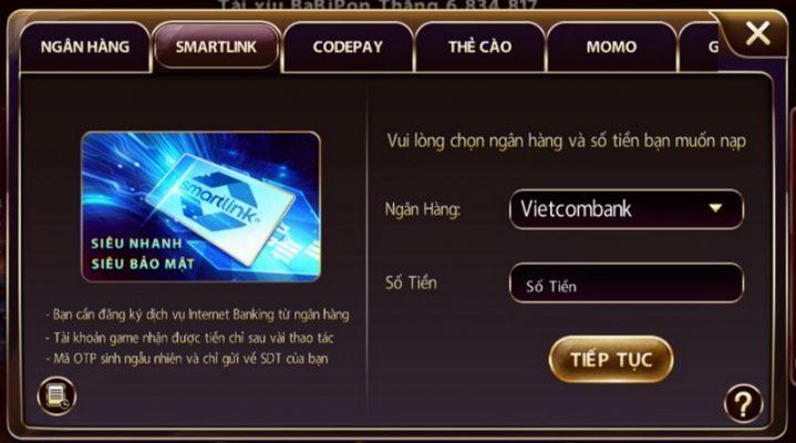 Nạp tiền Sunwin bằng Smartphone