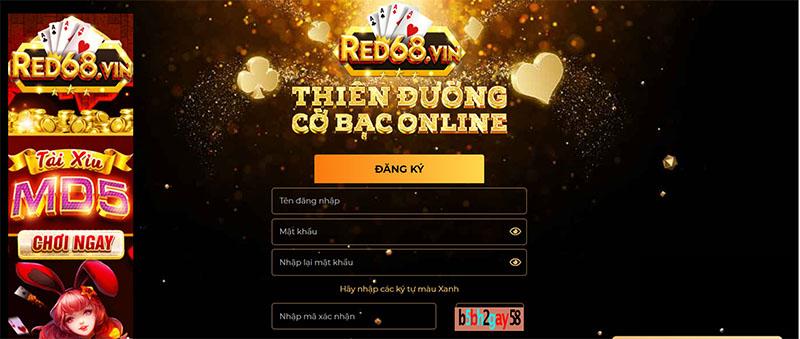Đăng ký tài khoản Red68