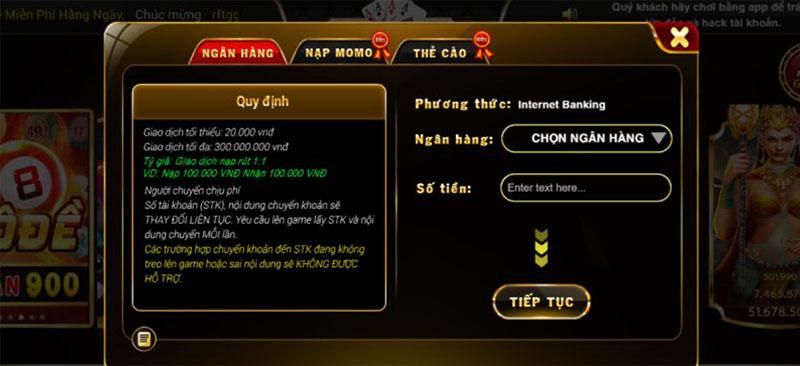 Nạp tiền Bil vin game