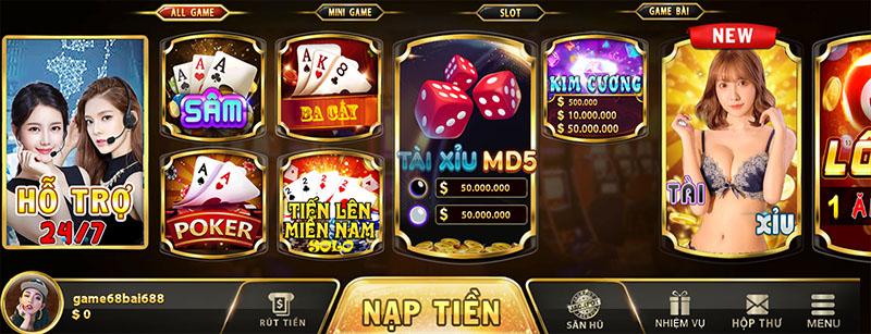 Cung cấp nhiều game khác biệt