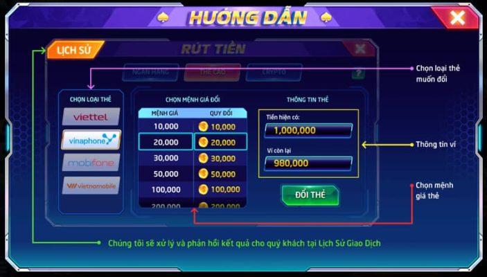rút tiền boss fun thẻ cào