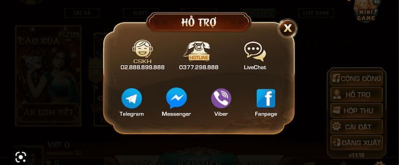 cổng game cung cấp đa dạng các phương thức liên hệ tiếp cận cổng game