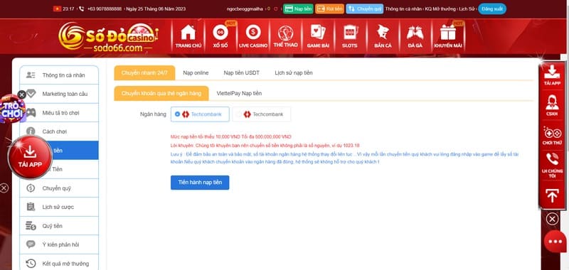 Hướng dẫn newbie cách nạp tiền vào tài khoản thành viên cực nhanh