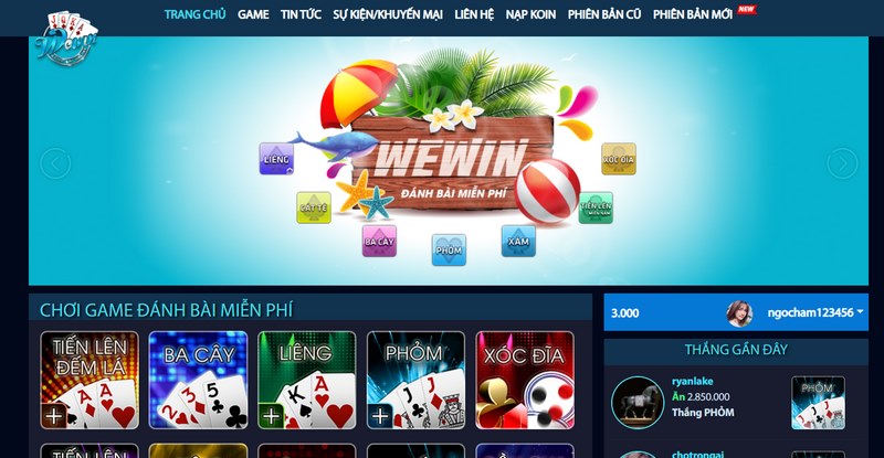 Những thông tin chung về cổng game đình đám Wewin